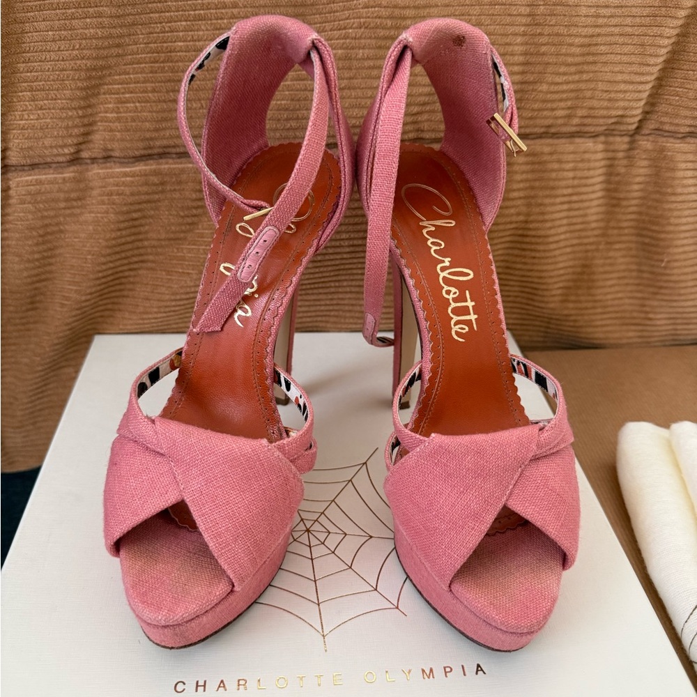 Charlotte Olympia Blush Pink Heels